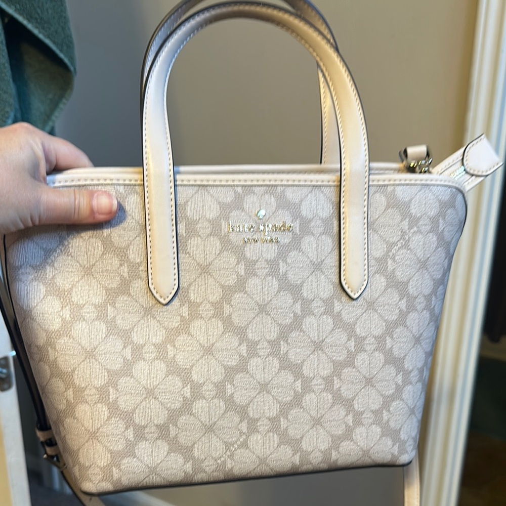Kate Spade Tan Satchel with Sophisticated Design